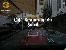 Tablet Screenshot of cafedusoleilcorsier.ch